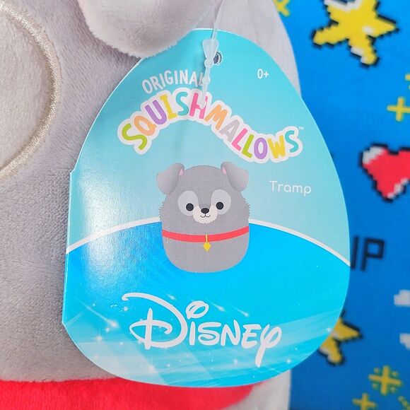 Squishmallow Lady and Tramp 8" UltraSoft Stuffed Disney Plush Set of 2 NWT - Picture 7 of 7